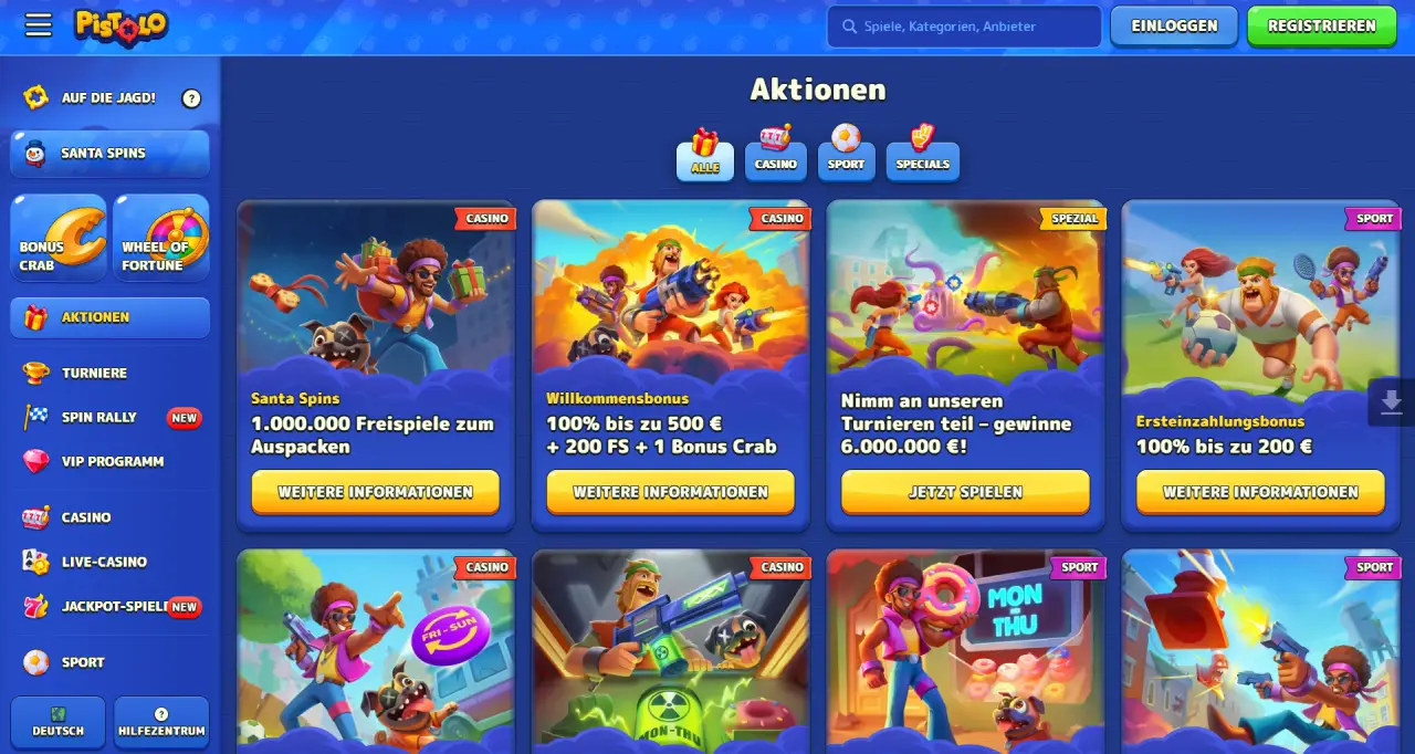 Pistolo Casino Bonusangebote