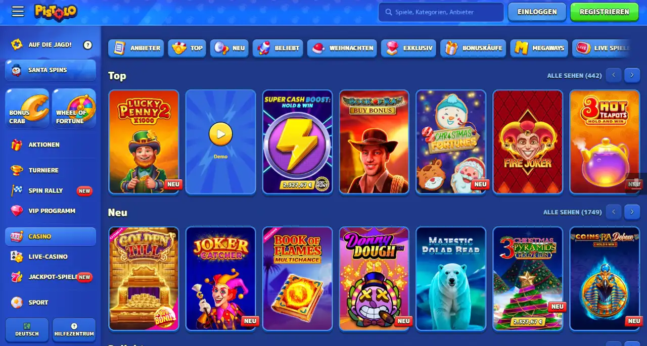 Pistolo Spieleangebot